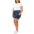 thumbnail image 3 of S.C. & CO Women's Built-in Shorts 5 Pockets Stretch Denim Skort, 3 of 8