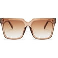 thumbnail image 1 of FEISEDY Womens Oversize Square Boyfriend Style Horned Rim Thick Plastic Sunglasses B2585, 1 of 6