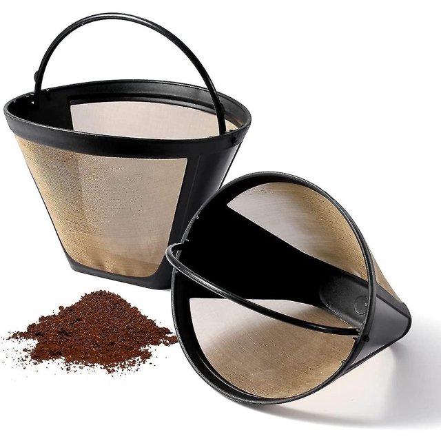 Filtro de café reutilizable para cafetera Ninja Dual Brew Pro, paquete de 2 filtros de repuesto permanente para cafetera de cono perfectamente compatible con Ninja Cfp kaili Sencillez