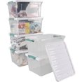 thumbnail image 4 of Xyskin 35 Quart Clear Large Storage Box, Plastic Storage Bins, Set of 6, 4 of 7