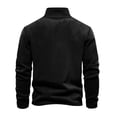 thumbnail image 5 of AWZXDE Men's Quarter Zip Stand Collar Sweatshirt for Outdoor, Lightweight Pullover, Hiking Climbing Top Black,XXL, 5 of 9