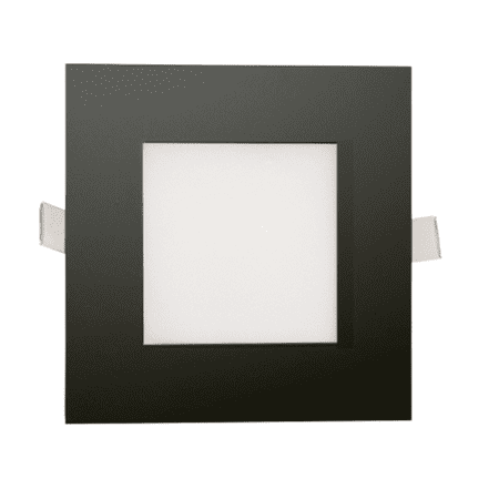 

Perlglow 5 inch Slim Ultra-Thin Square Downlight Luminaire Black Finish LED Recessed Light Fixtures 5CCT.