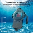 thumbnail image 2 of Handheld Diving Housing Case for Dome 4.5-7.0 Inch Phone Universal Smartphone HD Light Transmission Filter Waterproof,1 * Handheld Diving Housing Case,Black, 2 of 8