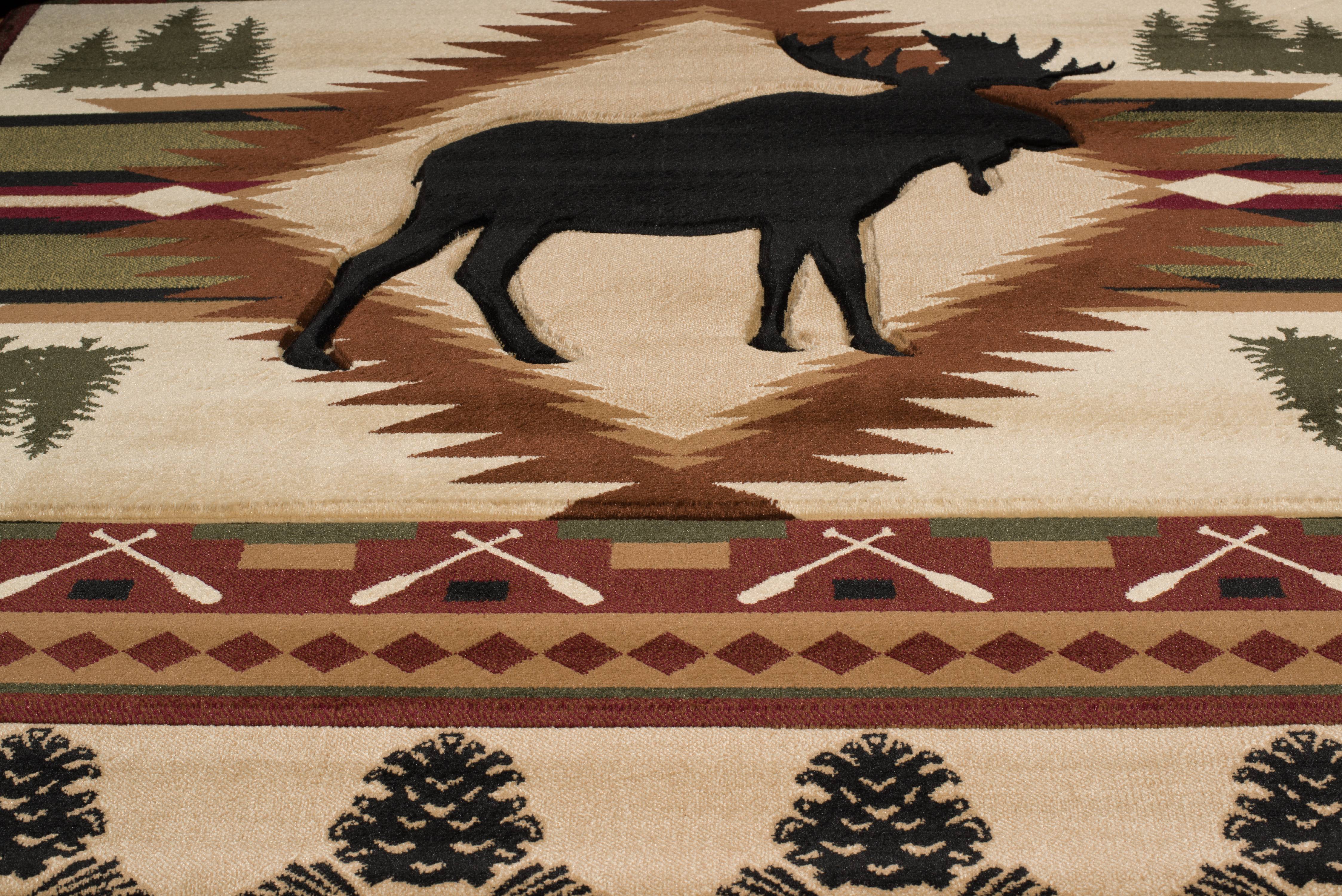 United Weavers Waretown John Q. Vanya Lodge Toffee Woven Polypropylene Area Rug or Runner