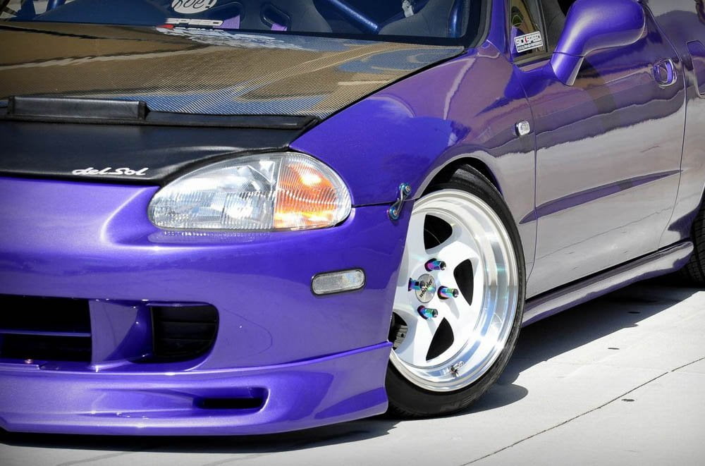 JDM Car Quick Release Fasteners Fender Hatch Lids Kit For Bumper Trunk Purple