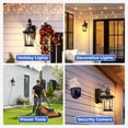 thumbnail image 2 of Gleamz Motion Sensor Outdoor Wall Light with GFCI Outlet, Oil-Rubbed Bronze Dusk to Dawn Exterior Lighting Fixtures for Garage Entrance, 5-Modes, Adjustable Sensitivity, 2 of 9