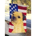 thumbnail image 2 of Carolines Treasures SS4247CHF 28 x 40 In. Usa American Flag With Border Terrier Flag Canvas- House Size, 2 of 4