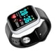 thumbnail image 2 of Moyic cardíaco Calorías Cuenta de pasos Reloj inteligente Compatible con Bluetooth 4.0 Reloj de de fitness de recordatorio Electrónica Blanco negro, 2 of 8