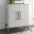 thumbnail image 2 of Steve Silver Larkin Armoire à Vin Base en Faux Marbre et Métal Doré, 2 of 5
