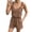 10#Brown, variant on Womens Romper Sleeveless Spaghetti Strap Linen Overalls V Neck Button Front Drawstring Waist Jumpsuit Shorts with Pockets Light Green L