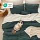thumbnail image 4 of Juego de edredón Bedsure esmeralda verde Queen con 4 piezas, 4 of 9