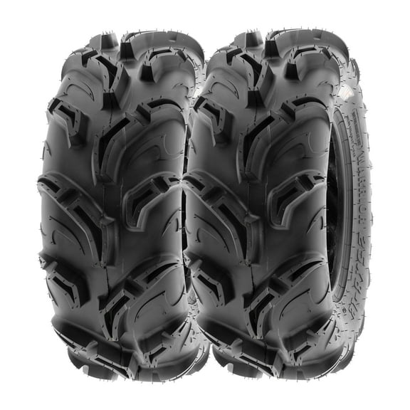 SunF ATV/UTV All Terrain Mud Quad Tire 25x8-12 25x8x12 6 PR Tubeless A048 (Set of 2)