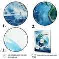 thumbnail image 3 of Designart "Blue Planet Earth I" Earth Floater Framed Canvas Wall Art, 3 of 7