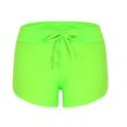 thumbnail image 4 of Kmdttou Women's Gym Shorts Yoga Shorts Pants Bandage Elastic Waist Casual Short Pants on Clearance,Green M, 4 of 7