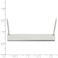 thumbnail image 2 of 10k White Gold Large Polished Blank Bar w/ Chain, 2 of 2