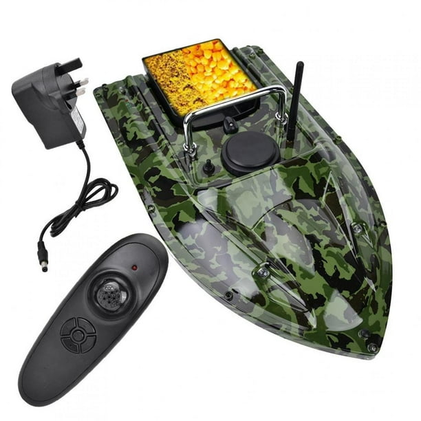 Bait Boat with Night Navigation Light, Can Carry 1.5 KG of Bait, Wireless  Smart Remote Control Fishing Lure Boat, Support 500M Remote  Distance,Camo-5200mAh battery : : Toys & Games