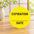 900 Count 1.5 Inch Round Expiration Date Stickers for Food Storage and ...