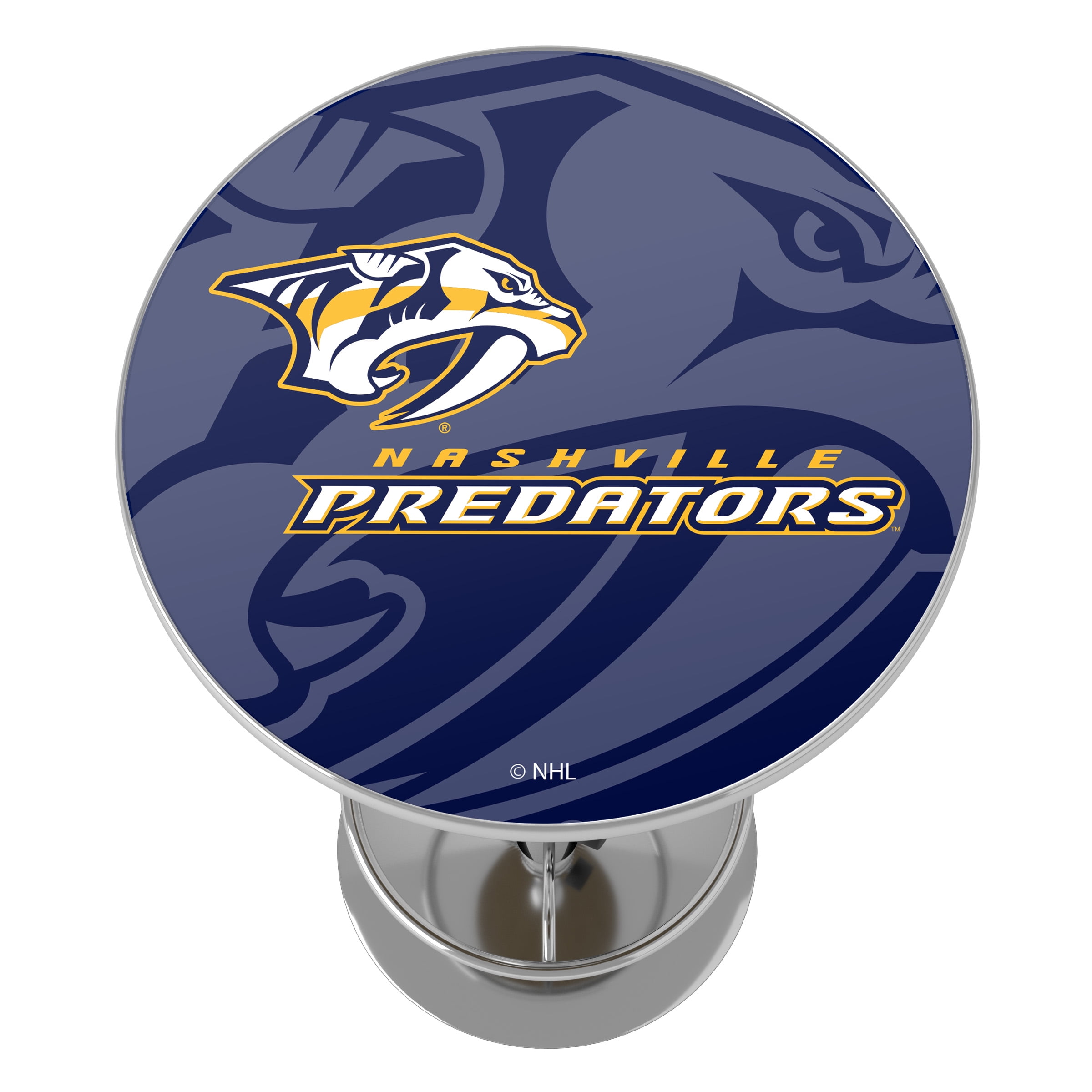 Nashville Predators Watermark Bar Table with Adjustable Footrest and Acrylic Top