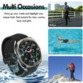 thumbnail image 5 of For Samsung Galaxy Watch Ultra 47mm Band (2025/2024), IC ICLOVER Silicone Soft Sport Breathable Strap Quick Release Magnetic Wristbands, Black, 5 of 8