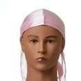 thumbnail image 3 of (Hdup08) Red Silky Satin Durag Pink Hd08, 3 of 8
