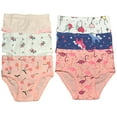 thumbnail image 3 of Premium Cotton Briefs for Toddler Little Girls - 6-Pack Assortment - Sizes 2T to 7T, 3 of 6