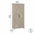 thumbnail image 2 of Bush Furniture Key West Kitchen Pantry Cabinet in Washed Gray, 2 of 10