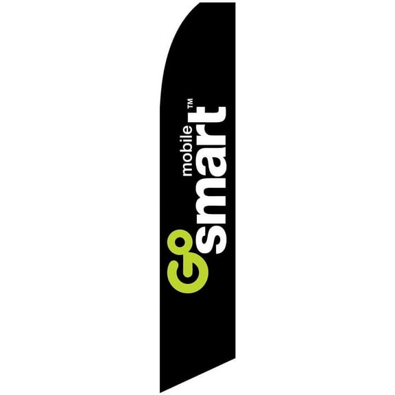 GoSmart Wireless Feather Banner Swooper Flag, Replacement Flag Only