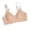 Beige, variant on Women's Seamless Wireless Soft Support Bra Fixed Molded Cups Adjustable Thin Straps Lift Side Support Comfort Bustier
