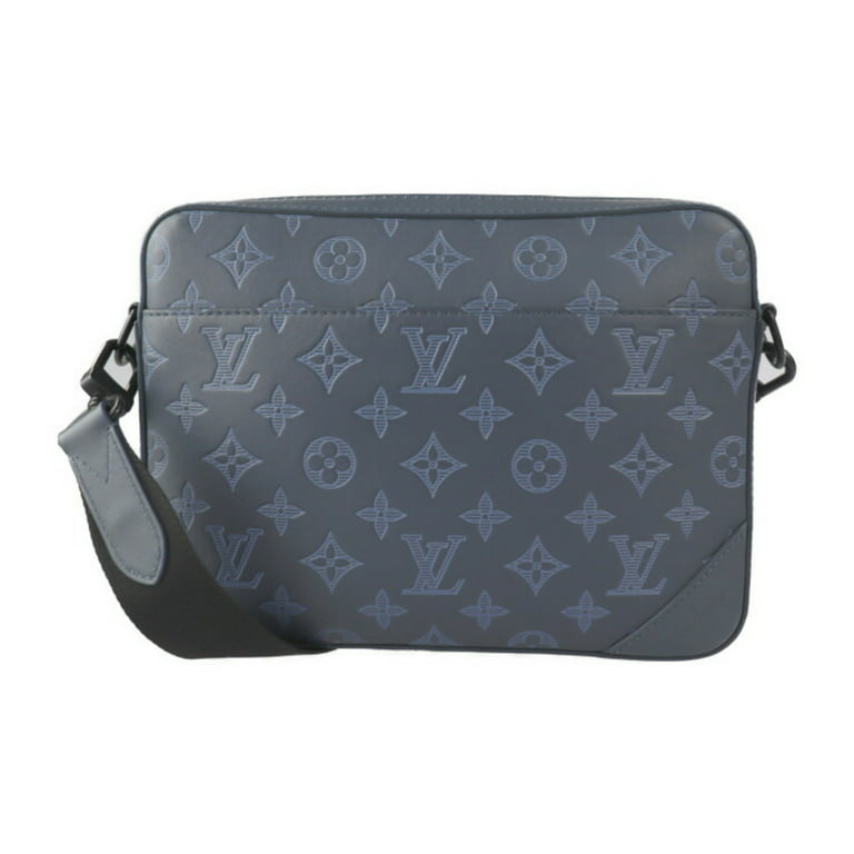 Authenticated Used LOUIS VUITTON Louis Vuitton Duo Shoulder Bag M45730 Monogram Shadow Leather Black Fittings With Coin Case Crossbody - Walmart.com