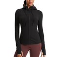thumbnail image 1 of Campera Deportiva CRZ YOGA Butterluxe Negra Talle Large con Cierre Completo, 1 of 7