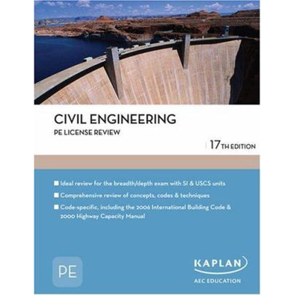 Pre-Owned Civil Engineering PE License Review (Pe Exam Preparation) (Paperback) 1427761396 9781427761392