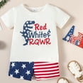 thumbnail image 3 of BULLPIANO Newborn Baby Boy Summer Clothes 3 6 9 12 18 24 Months Short Sleeve T Shirt Joggers Casual Shorts Set 2 Piece Outfit, 3 of 6