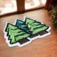 thumbnail image 5 of PONPRNGY Christmas Bathroom Rugs Green Christmas Tree Bath Mat for Living Room Non Slip Christmas Bathroom Decor with Backing Soft Absorbent Shower Carpet for Xmas Winter Home Decor, 5 of 6