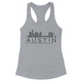 thumbnail image 1 of Skyline Austin Texas Tank Top Fitted Racerback Women's Small Heather Grey, 1 of 5