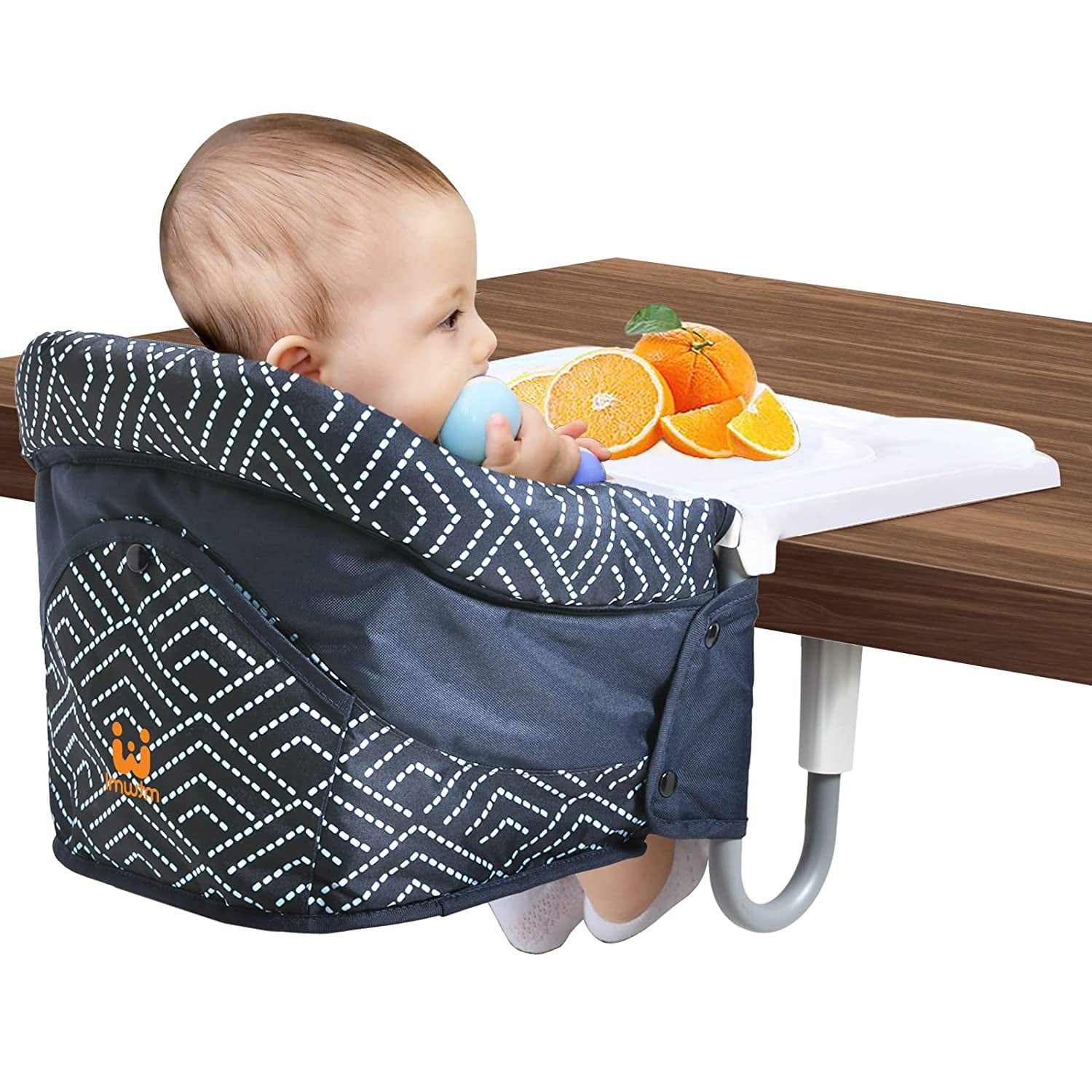 Hook On High Chair with Tray,Portable Baby High Chair that Attaches to