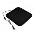 thumbnail image 1 of Universal 12V Heated Car Seat Cushion Cover with Adjustable Temperature Control, Electric Heating Pad for Auto, Truck, RV, Quick Warm-Up Winter Comfort, Black, 1 of 8