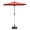 Brick red, variant on 6FT Outdoor Patio Umbrella, Rectangle Market Umbrella with Push Button Tilt and Crank, Table Umbrella 8 Sturdy Ribs UV Protection for Deck, Backyard, Pool, Brick red
