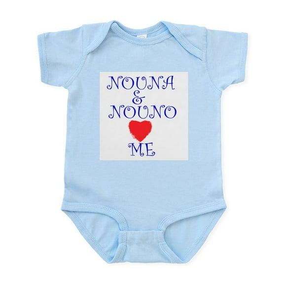 CafePress - NOUNA AND NOUNO LOVE ME Infant Bodysuit - Baby Light Bodysuit, Size Newborn - 24 Months