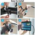 thumbnail image 6 of EEEkit Flexible Gooseneck Tablet Phone Holder, Clamp Mount for Bike, Peloton, Treadmill, Compatible with 4-13" iPad, iPhone, 6 of 9