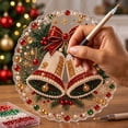 thumbnail image 3 of Christmas Pearl Diamond Art Suncatcher, Christmas Pearl Art Kit for Adults, 7.87in DIY Diamond Suncatcher Art Kit, Christmas Holiday Hanging Ornament, 3 of 6