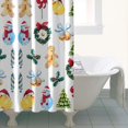 thumbnail image 4 of Multicolor Christmas Pattern Shower Curtain 36"x72" ,Bathroom Decorative Shower Curtains Set with 12 Hooks,Modern Waterproof Washable Shower Curtain, 4 of 6