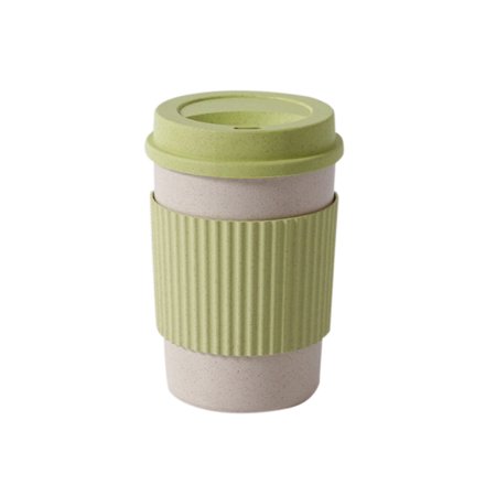 

GeweYeeli Reusable Travel Coffee Mugs Insulation Lightweight Water Reusable Cup Tea Lid Hiking Picnic Bar Bottle Drinkware Green