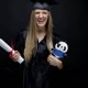 thumbnail image 5 of Decoraciones para fiestas, adornos para fiestas, accesorios para fiestas, camiseta de graduación, muñeca de juguete, vestido de muñeca, regalo de graduación, camiseta de graduación, muñeca panda, 5 of 6