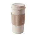 thumbnail image 2 of 350ml/450ml/550ml Modern Coffee Cup with Protective Sleeve Reusable Plastic Water Bottle for Cold Brew Tea Iced Coffee Travel Mug, 2 of 7
