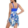 thumbnail image 3 of Womens Swimsuits Pimelu Bathing Suit for Women Swimdrss Two Piece Swimsuit Womens Fashion Floral Print High Waist Swim Dress with Padded Ladies Girls Beach Modest Swimwear with Boyshorts, 3 of 3