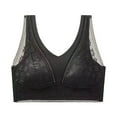 thumbnail image 2 of REORIAFEE Bras for Women No Underwire Push up Pull on Wide Strap Bralette Comfortable Lace Padded Bras with Full Back M-XL, 2 of 3