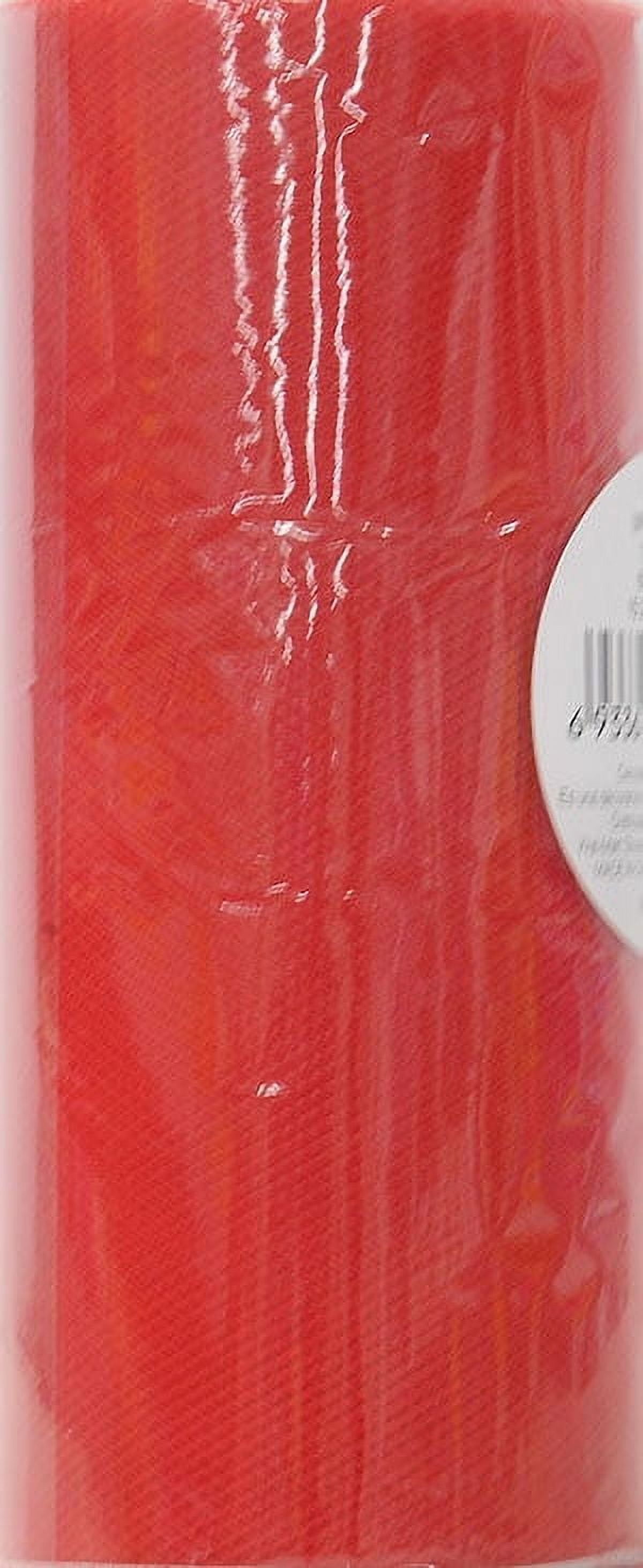 (3 pack) Fuzhou Unbrand 6" Red Matte Tulle, 25 Yards, 100% Polyester by the bolt