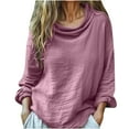 thumbnail image 3 of Camisetas para mujer,Suéter informal de manga corta con cuello redondo para mujer, ligero y suave, con estampado, para uso diario en primavera y verano, sopatenor, 3 of 8