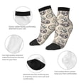 thumbnail image 5 of Fuzoiu Compass And Mountains In Bicycle Wheels Print Adult Socks, Crew Moisture-wicking Socks, Unisex Cushion Crew Socks,Casual Sports Ankle Socks, 5 of 7