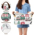thumbnail image 5 of Yayeee Foldable Storage Basket for Shelves with Handles Waterproof Cloth Bins, Christmas Train, 5 of 7